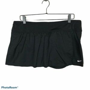 Nike Women's Black Athletic Skort with White Swoosh